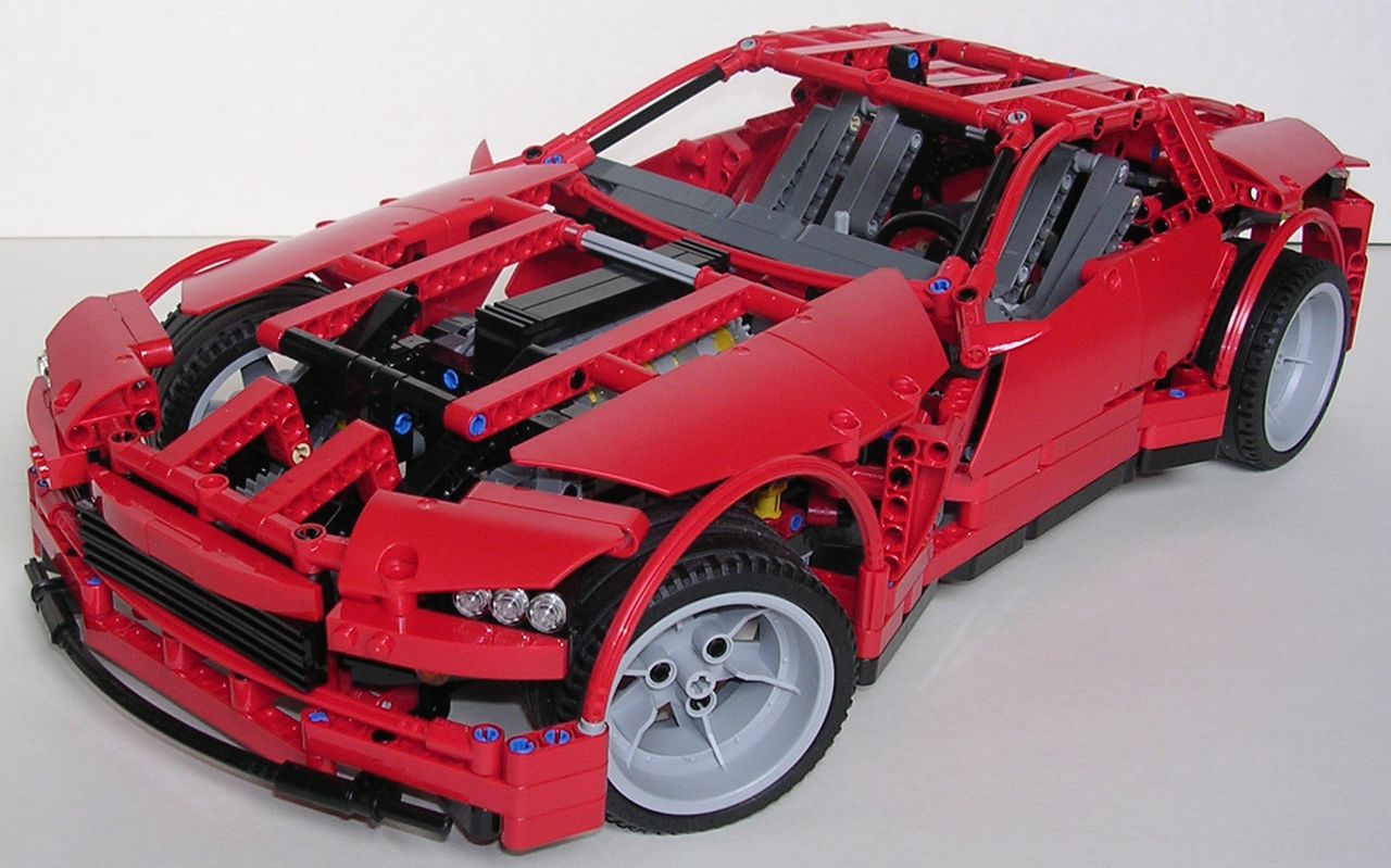 Voiture lego technic rouge